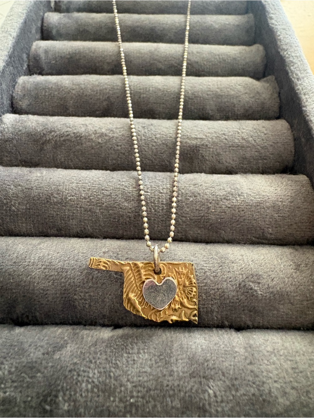 Heart of Oklahoma Necklace with 22” chain